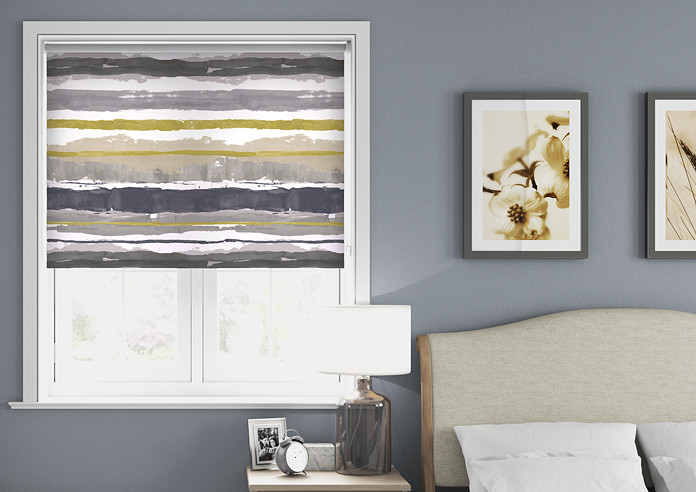 Watercolour, Gold - Twist&Fit Roller Blind - Image 3
